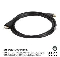 Harald Nyborg Hdmi kabel 1m ultra hd 4k erbjuda