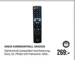 Harald Nyborg Sinox fjärrkontroll sxr2050 erbjuda