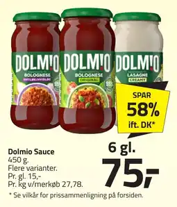Fleggaard Dolmio Sauce erbjuda