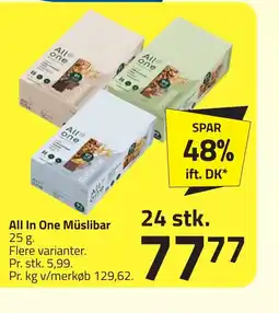 Fleggaard All In One Müslibar erbjuda