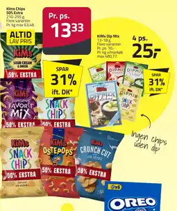 Fleggaard Kims Chips 50% Extra erbjuda