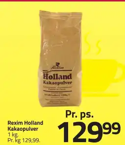 Fleggaard Rexim Holland Kakaopulver erbjuda