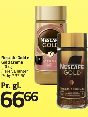 Fleggaard Nescafe Gold el. Gold Crema erbjuda