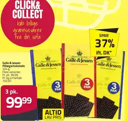Fleggaard Galle & Jessen Pålægschokolade erbjuda