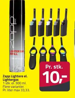 Fleggaard Zapp Lightere el. Lightergas erbjuda