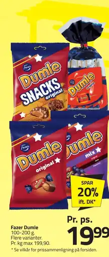 Fleggaard Fazer Dumle erbjuda