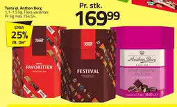 Fleggaard Toms el. Anthon Berg erbjuda