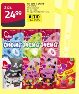 Fleggaard Red Band el. Chewit erbjuda