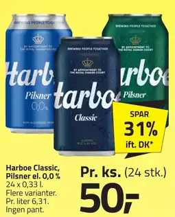 Fleggaard Harboe Classic, Pilsner el. 0,0% erbjuda