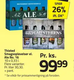 Fleggaard Thisted Smagsoplevelser el. Ale No. 16 erbjuda