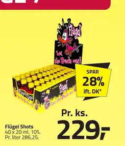 Fleggaard Flügel Shots erbjuda