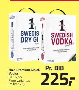 Fleggaard No.1 Premium Gin el. Vodka erbjuda