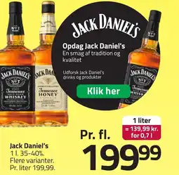 Fleggaard Jack Daniel's erbjuda