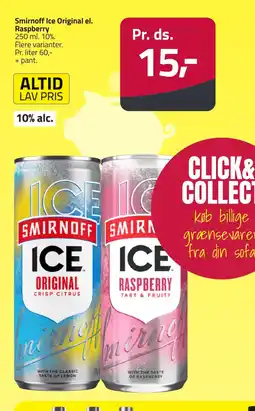 Fleggaard Smirnoff Ice Original el. Raspberry erbjuda