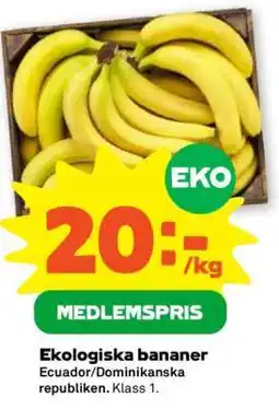 Stora Coop Ekologiska Bananer erbjuda