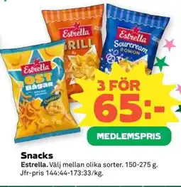 Coop SNACKS erbjuda