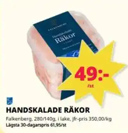 Tempo Falkenberg Handskalade räkor erbjuda