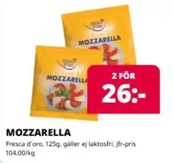 Tempo Fresca d'oro Mozzarella erbjuda