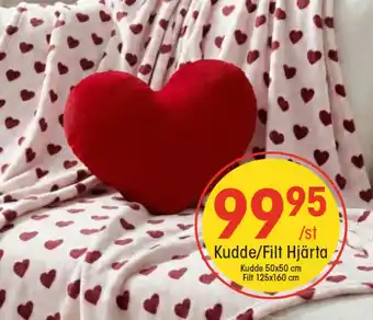 Kudde/Filt Hjärta