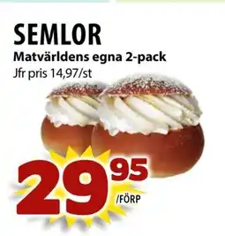 Matvärlden Tensta Semlor matvärldens egna erbjuda