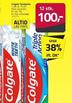Fleggaard Colgate tandpasta erbjuda
