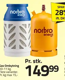 Fleggaard Gas Ombytning erbjuda