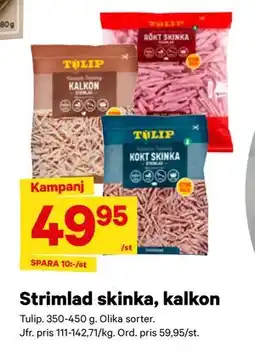 City Gross Strimlad skinka, kalkon erbjuda