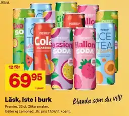 City Gross Läsk, Iste i burk erbjuda