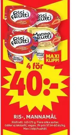 ICA Maxi Ris-, mannamål erbjuda