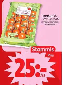 ICA Maxi Romantica- tomater i ask erbjuda