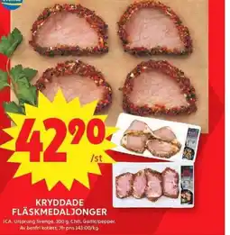 ICA Maxi Kryddade fläskmedaljonger erbjuda