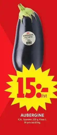 ICA Maxi Aubergine erbjuda