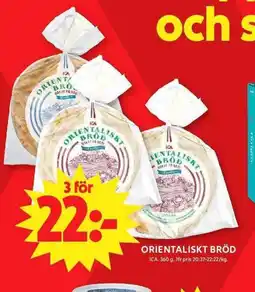 ICA Maxi Orientaliskt bröd erbjuda