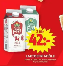 ICA Maxi Laktosfri mjölk erbjuda