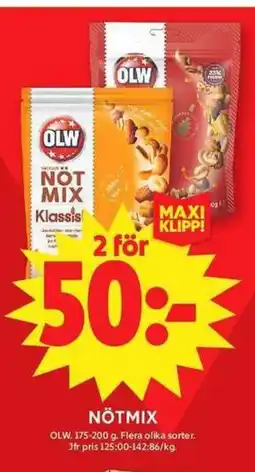 ICA Maxi Nötmix erbjuda