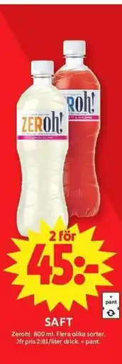 ICA Maxi Saft erbjuda