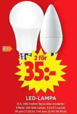ICA Maxi Led-lampa erbjuda