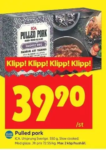 ICA Kvantum Pulled pork erbjuda