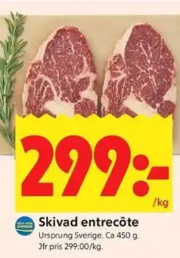 ICA Kvantum Skivad entrecôte erbjuda