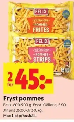 ICA Kvantum Fryst pommes erbjuda