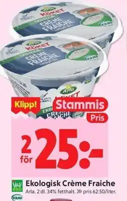 ICA Kvantum Väli Ekologisk Crème Fraiche erbjuda