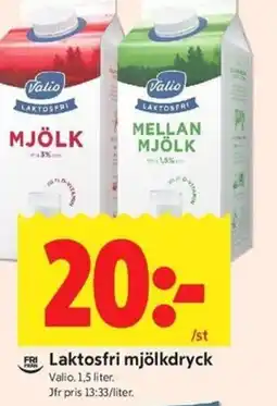 ICA Kvantum Laktosfri mjölkdryck erbjuda