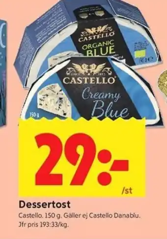 ICA Kvantum Dessertost erbjuda