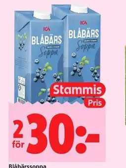 ICA Kvantum Blåbärssoppa erbjuda