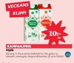 Hemköp Mjölk erbjuda