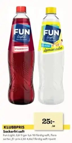 Hemköp Sockerfri saft erbjuda