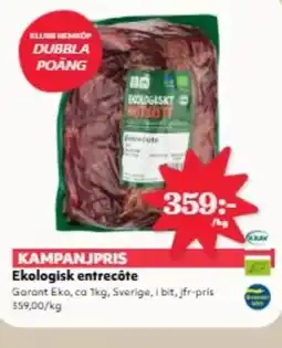 Hemköp Ekologisk entrecôte erbjuda