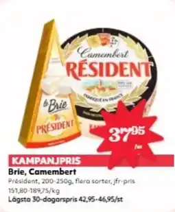 Hemköp Brie, Camembert erbjuda