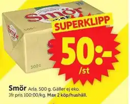 ICA Supermarket Smör erbjuda