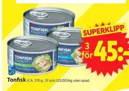 ICA Supermarket Tonfisk erbjuda